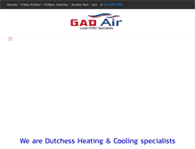 Tablet Screenshot of dutchess-heatingandcooling.com
